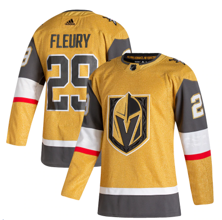Men's Vegas Golden Knights #29 Marc-Andre Fleury Gold Stitched NHL Jersey